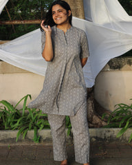 Pure Cotton Grey Co-ord Set_2