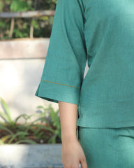 Anchor detail in sea green co-ord 