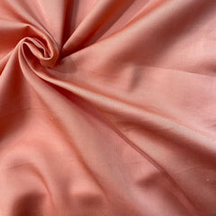 English color peach shade modal satin fabric - 44 width per meter price