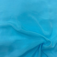 Light sky blue pure chinon fabric - 44 width per meter price