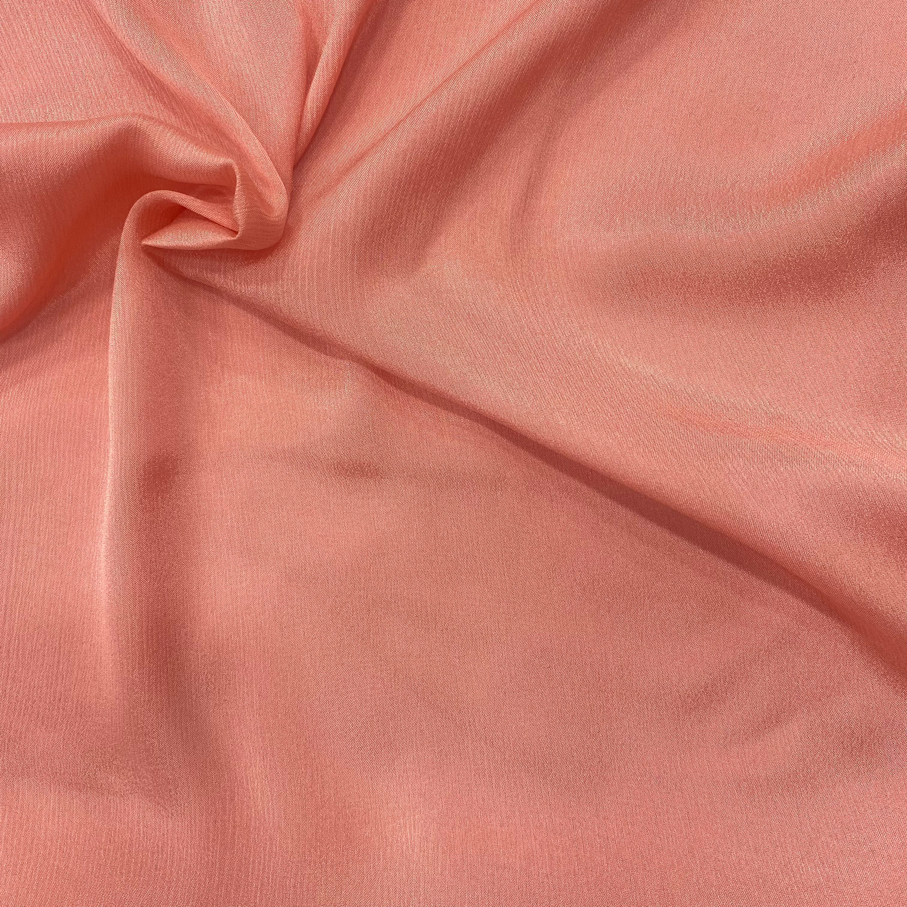 Shiny luxurious chinon material in Pretty pink_2
