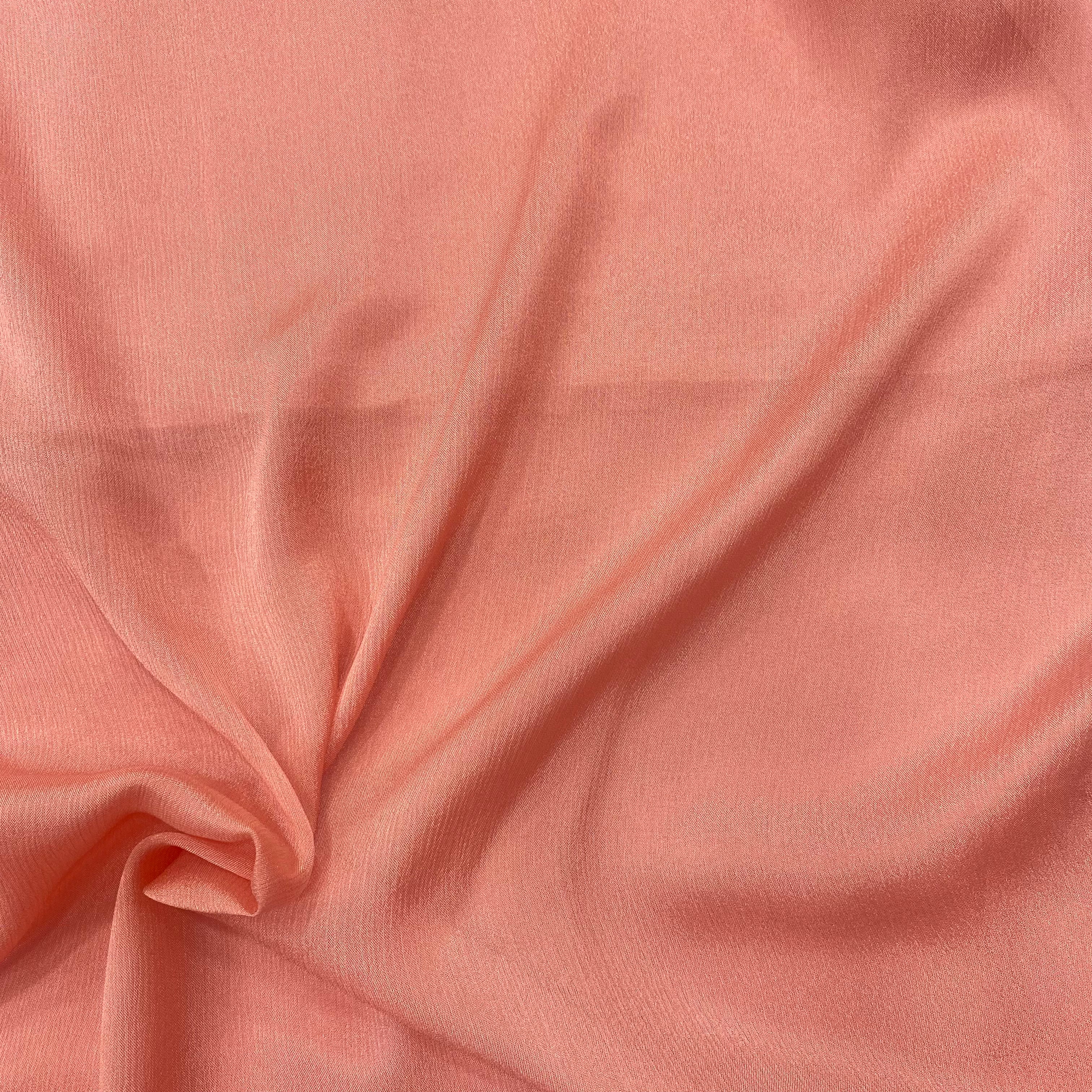 Shiny luxurious chinon material in Pretty pink_3