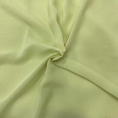 Pastel green georgette fabric swatch, soft and luxurious, perfect for flowly ensembles 