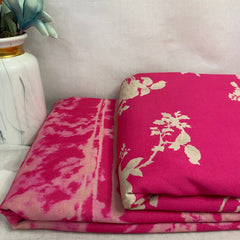 Hot Pink Contrasting mix match set with two bottom options, per meter price