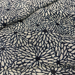 All over small & detailed Floral print on pure Chinon fabric