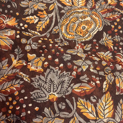 Contrasting Mix match set in brown shade on dola silk, per meter price